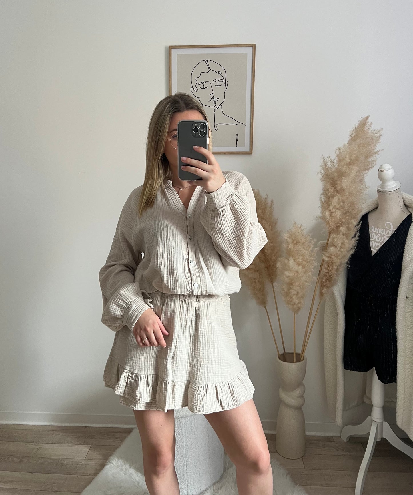 Ensemble gaz de coton